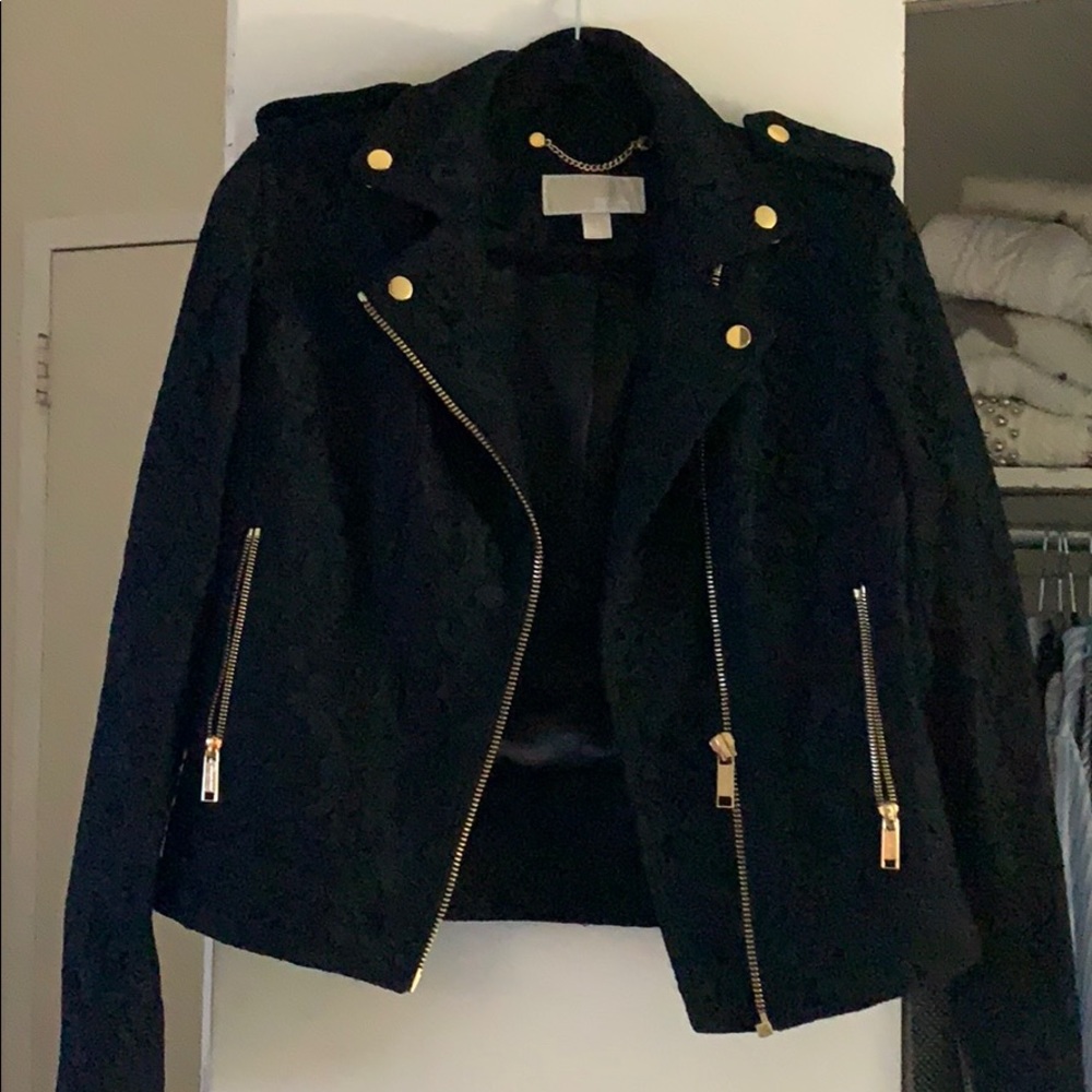 Michael Kors lace Moto jacket